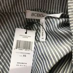 BCBGeneration BCBG Striped Button-Front Top NWT XS Photo 4
