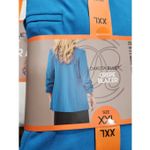 2 of DAkot Blue Crepe Blazer Size XXL Photo 2