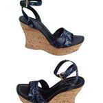 Donald Pliner  Hand Carved Cork Pitone Leather Wedge Platform Shoe New $250 NIB Photo 2