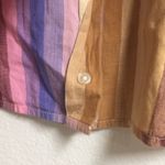 Forenza  Vintage Striped Rust and Purple Pink Button Down Medium Photo 9