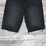 We The Free Washed Out Black High Rise Button Fly Cut Off Jean Bermuda Shorts 30 Photo 3