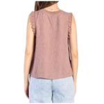 Current Air Anthropologie  Mauve Ruffle Trim‎ Tank Blouse | L Photo 1