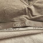 Calvin Klein  Women's Motive Cotton Lightly Lined Bralette Bra Gray Heather Large Photo 1