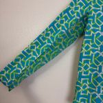 Icikuls Sun Shirt Womens Medium Blue Green 1/4 Zip Long Sleeve Hiking Golf UPF Photo 3