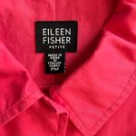 Eileen Fisher cotton trench overcoat, watermelon color, size Petite Medium EUC Photo 5