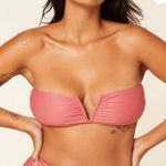 ANDIE NWT Swim The Scala Bikini Top In Punch Pink Size Small Photo 0