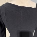 New POPJULI Black One Shoulder Long Sleeve Fit Flare Gothic Zip Dress Women L Size L Photo 4