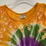 Shoreline  Tie-Dye Tank Top in Orange, Purple, and Green Photo 1