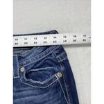 Miss Me Jeans Womens Sz 27 Easy Crop blue Denim Embellished Fleur de Lis Pockets Photo 2