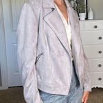 Philosophy Grey suede like blazer / moto jacket Photo 3