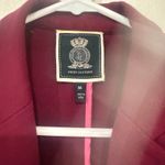 Juicy Couture Maroon Red Blazer Jacket Gold Accents Business Office Casual Med Photo 3