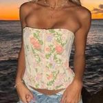 ZARA Floral Corset Top Photo 0