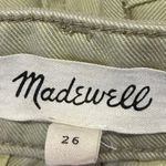 Madewell  Women's Green High Rise Straight Wide Leg Trousers Denim Jeans Pants 26 Photo 3