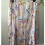 Christopher & Banks  Large Petite Pink Floral Skirt Easter Church Photo 3