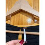 Free People  Pavlo Embroidered Boho Peasant Dress Black Floral Cotton M Photo 3