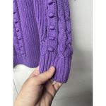 Lane Bryant  Women’s Purple Cable Knit Sweater Size 18/20 Plus Photo 6