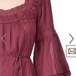 Rebecca Taylor La Vie Bordeaux Cotton Dress VICTORIAN EDUARDIAN RENAISSANCE Photo 5