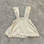 BaeVely tan cropped flowy tank top Sz L Size L Photo 0