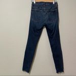 frame denim  Le High Skinny Dark Wash Jeans Womens 27 Blue Denim Raw Hem Fall Photo 5