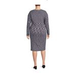 Terra & Sky  Womens 1X Blue Sweater Tank Dress and Cardigan Set NWT‎ Photo 2