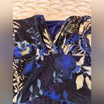 FUZZI Tulle Mesh Floral Bodycon Faux Wrap Dress Size S Photo 11