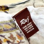 Raj India Light Blue Paisley Floral Rectangle Scarf‎ Boho Cottagecore Feminine Blue Photo 2