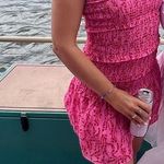 Smocked Mini Dress Pink Photo 1