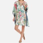Tommy Bahama NWT  $138  Jacquard Floral Short Beach Tunic Cover-up Size S/M Photo 3
