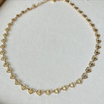 Gold Heart Necklace Choker Photo 0