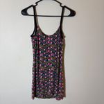 Intimately Free People Floral Lace Trim Slip Dress‎ Adjustable Straps Black Size M Photo 5