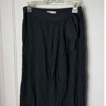 SO  Faux Wrap Maxi Skirt Women's Small Black Fairy Goth Whimsigoth Pull On Flowy Photo 1