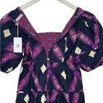 Ulla Johnson Dress Nora Midi Puff Sleeve Pockets Cotton Shibori Whimsy NWT $445 Photo 9