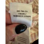 Rails Shirt Women Medium Pink White Charli Bordeaux Stripe Linen Button Down Photo 9