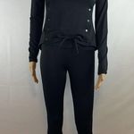 Reflex Two Piece Long sleeve Workout outfit.. Size xsmall Black Top and Bottom Photo 7