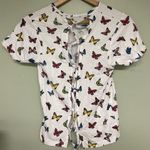 On Fire Lace Up Back Tee Photo 0