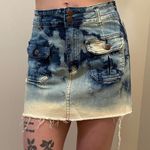 Almost Famous Acid Wash Mini Skirt Photo 1