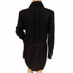 Hudson NWOT! Peyton Military Shirt Jacket Dress Size M Black Soft Denim Buttonup Photo 4