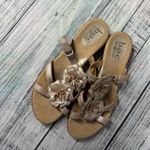 B.O.C. Born Concept Metallic Gold Flower Sandals Women's 11 Photo 1