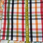 Crown & Ivy  size XS women’s multicolor plaid casual dress 3/4 sleeve summertime Photo 2