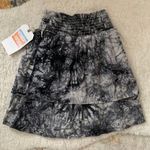 Grey Black White Tie Dye Mini Skirt XSmall NWT Gray Size XS Photo 0