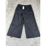 Vince NWT ‎ Wide Leg Cropped Pants Women Sz 8 Black Linen Blend Minimalist Career Photo 10