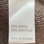 Cowl Neck Wool Blend Bodycon Knit Sweater Dress XS Photo 8