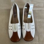 Sesto Meucci  White & Brown Leather Loafers Size‎ 8 Photo 1