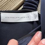 Victoria Beckham Women's Navy 100% Silk Sleeveless Top Size 2 Photo 3