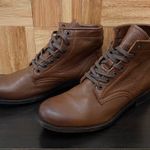 Frye  3471448-COG “Tyler” Lace Up Cognac Handcrafted Leather Boots Size 9B Photo 0