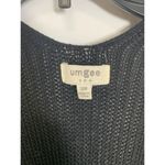 Umgee  Open 3/4 Sleeve Black Knit Cardigan Photo 5