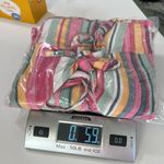 MINKPINK Rainbow Stripe Bow-Front Kita Mini Dress XS Boho Vacation Style Photo 10