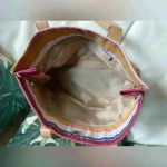 Women’s Multicolor‎ Striped Beach Bag Pink Photo 8