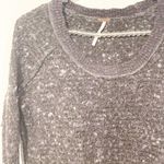 Free People Size XS Grey Popcorn Knit Wool Blend Crewneck Sweater Photo 1