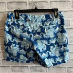 Lilly Pulitzer Women’s Jayne stretch blue elephant 7” shorts Size 2 Photo 1